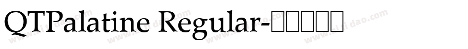 QTPalatine Regular字体转换